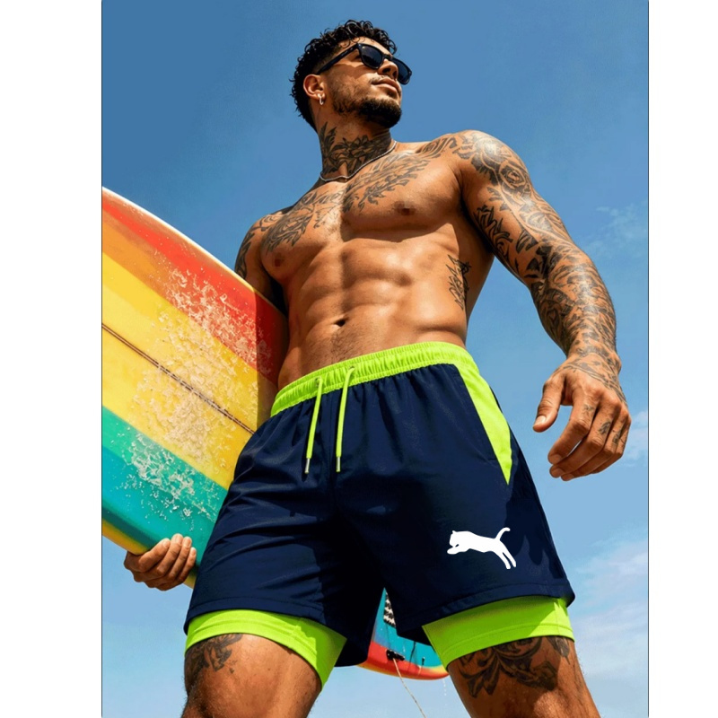 شورت سباحة رجالي سريع الجفاف ل - مراجعة Compression Shorts Athletes وسعره