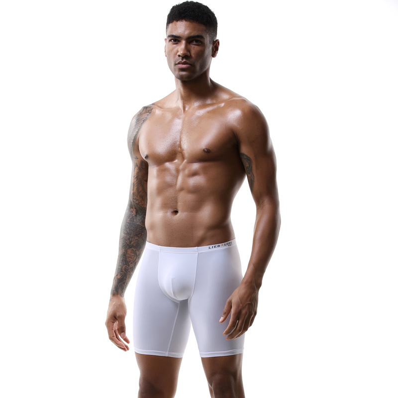 حرير جليدي ملابس داخلية جيدة ا - مراجعة Long Leg Trunk Men وسعره