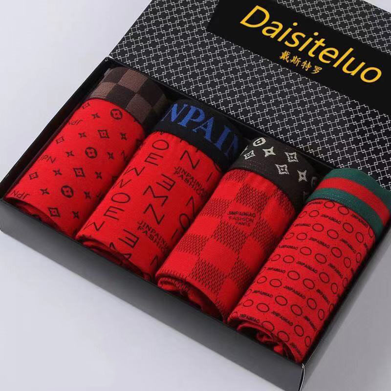 4 قطعة/المجموعة ملابس داخلية ل - مراجعة Boxer Brief Pack Cotton وسعره