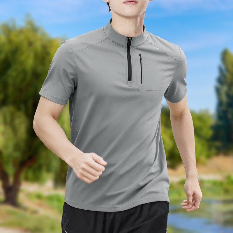 تي شيرت رجالي نصف سحاب عالي ال - مراجعة T Shirt Tight Fit وسعره