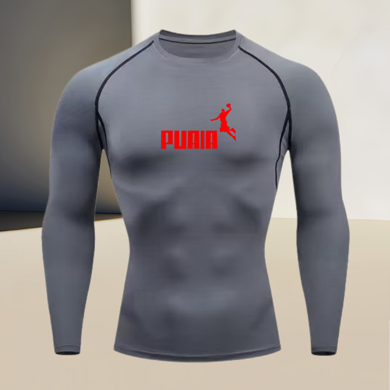 تي شيرت رياضي رجالي بأكمام طوي - مراجعة T Shirt Tight Fit وسعره