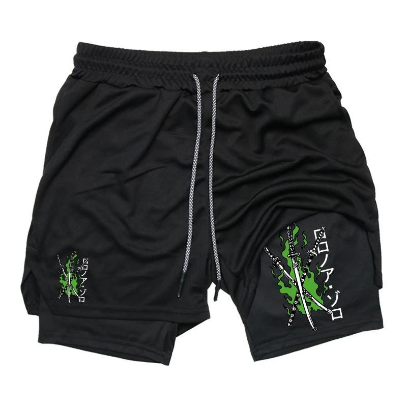 طباعة 2 في 1 شورت الجري للرجال - مراجعة Compression Shorts Athletes وسعره