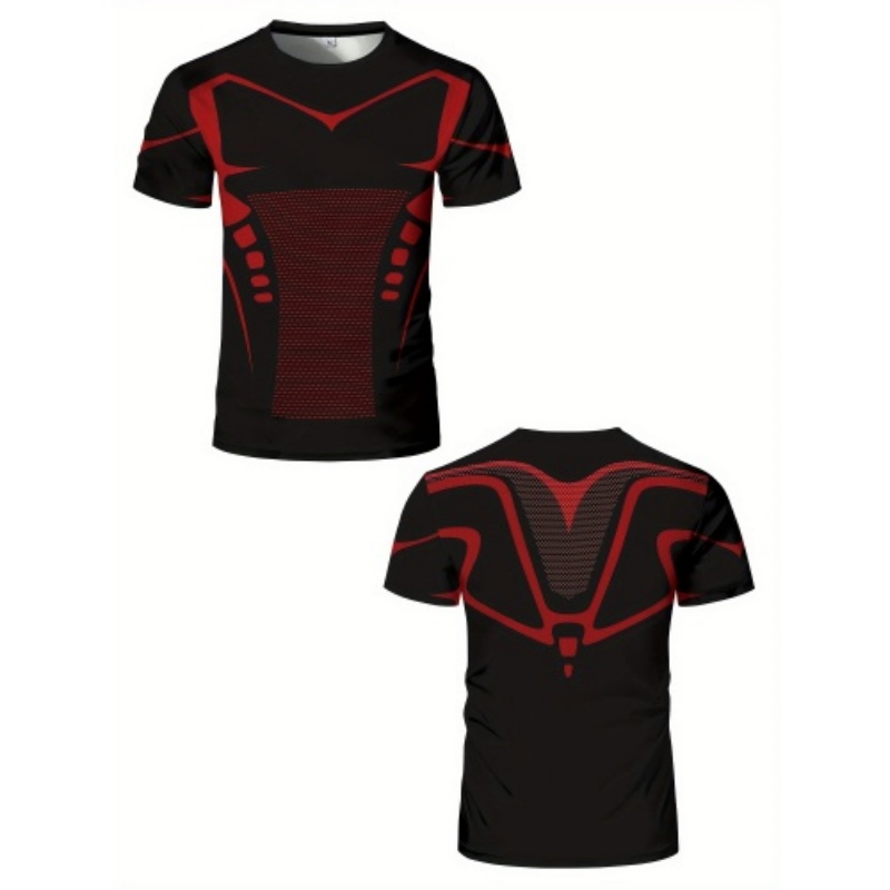 قميص ضاغط للرجال بخطوط حمراء و - مراجعة Compression Shorts Athletes وسعره